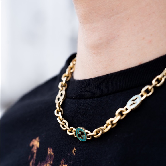 💶GG Copper Gold Fine Crafted Necklace X Bracelet Set💶 UNISEX - Picture 5 of 6